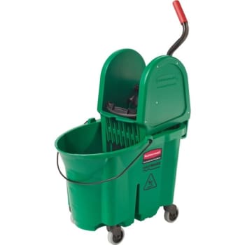 Image for Rubbermaid 35 Quart Mop Bucket w/ Down-Press Wringer (Green) from HD Supply