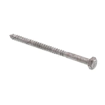 Image for Hex Lag Screws, 1/4in X 4in, A307 Galv Steel, Package Of 15 from HD Supply