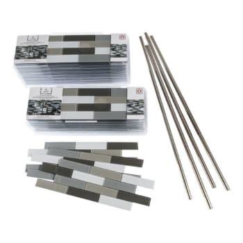 Image for Aspect Glass Mini Subway Rustic Clay Backsplash Kit from HD Supply
