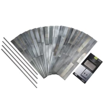 Image for Aspect Metal Distressed Gilded Silver Backsplash Kit from HD Supply
