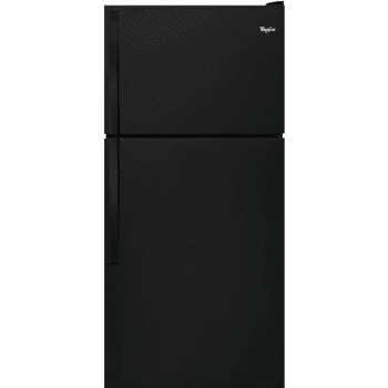 Whirlpool® 18 cu. ft. Top Freezer Refrigerator (Black)