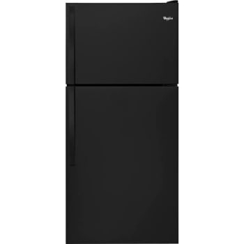 Whirlpool® 18 Cu. Ft. Top Freezer Black Refrigerator