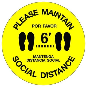 Image for Hy-ko Social Distancing Vinyl Floor Decal from HD Supply