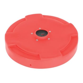 Image for Vestil Drum Recyc Lid Flap 55 Gallon Red from HD Supply