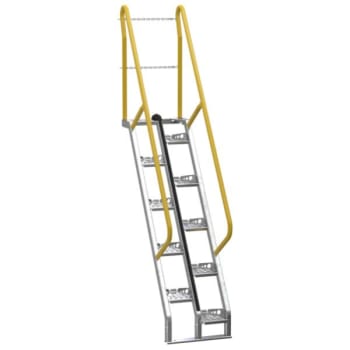 Image for Vestil Galvanized Alternate Tread Stair 56 Degrees from HD Supply