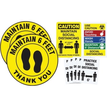 Image for HD Supply Social Distancing Business Essentials Sign Kit from HD Supply