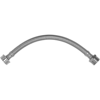 Image for Eastman 3/4mht X 3/4fht X 1ft Braided Stainless Steel Steam Dryer Adapter Hose from HD Supply