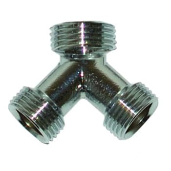 Image for Eastman 3/4 In. Mht Steam Dryer Y Connector (Chrome Brass) from HD Supply