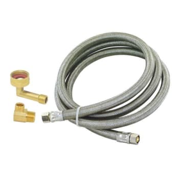 Eastman 3/8-In Comp X 3/8-In Comp X 12-Ft Braided Dishwasher Installation Kit