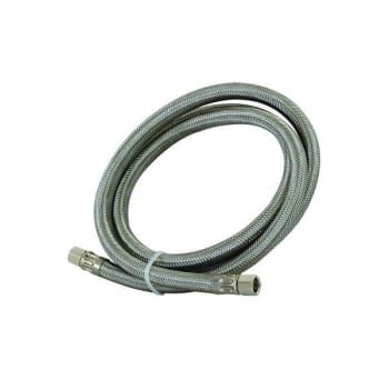 Eastman 1/4 Comp X 1/4 Comp X 25ft Braided Stainless Steel Icemaker Connector
