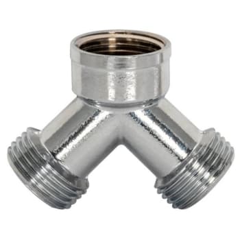 Image for Eastman 3/4 In. Fht Steam Dryer Y Connector (Chrome Brass) from HD Supply