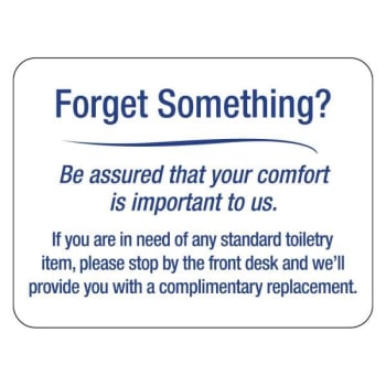 Image for Hy-Ko Forget Something Easel Sign, Package Of 50 from HD Supply