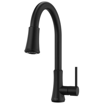 Image for Pfister Pfirst Series 1-Handle Pull-Down Kitchen Faucet In Matte Black from HD Supply