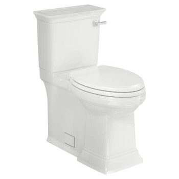 American Standard Town Square S Elongated Concealed Trap Toilet (White)