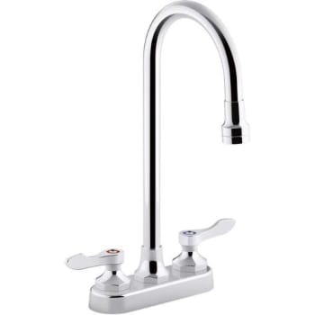 Kohler Triton Bowe 1.0 GPM Centerset Gooseneck Bathroom Sink Faucet w/ Lever Handles