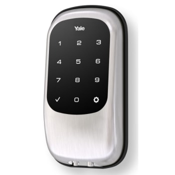 Yale Real Living T1l Yrd120 Touchscreen Deadbolt With Z Wave 2 375 2 75 Backset Grade 2 Hd Supply