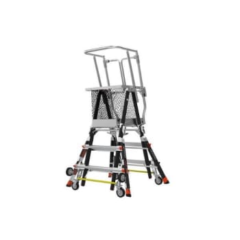 Image for Little Giant Ladders 3-5 Ft Cage Model W/ Wheel Lift And Ratchet Levelers from HD Supply