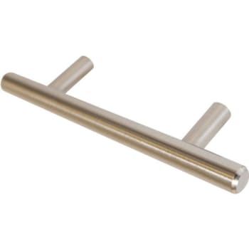 5" Hollow Stainless Drawer Pull 3" Center Holes, Satin Nickel, Package Of 25