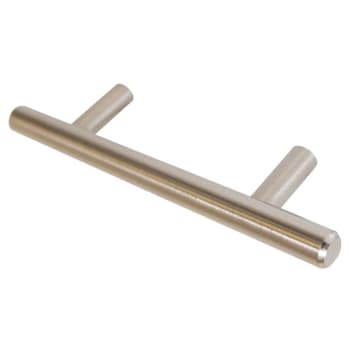 Seasons 3.75 In. Center-To-Center 6 In. Length T-Bar Brushed Nickel Drawer Pull, 25-Pack
