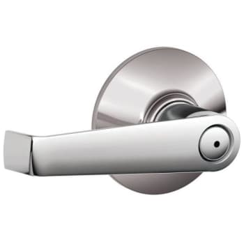 Schlage Residential F Ser Pvcy No Hand Bright Chrome Finish Elan Lever