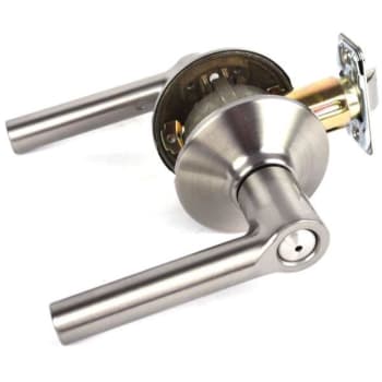 Schlage Residential F Ser Pvcy No Hand Satin Nickel Clear Finish Broadway Lever