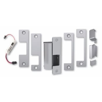 HES Satin Stainless Steel Strike Plate w/ Latchbolt Monitor