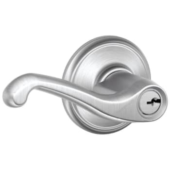 Image for Schlage Residential F Series Entrance Flair Lever (Satin Chrome) from HD Supply