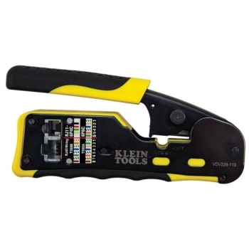 Image for Klein Tools® Yellow/Black Pass Thru Modular Crimper from HD Supply