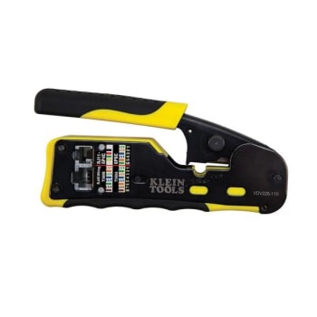 Klein Tools® Yellow/Black Pass Thru Modular Crimper