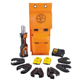 Klein Tools® Battery-Operated 7-Ton Cable Cutter And Crimper Kit