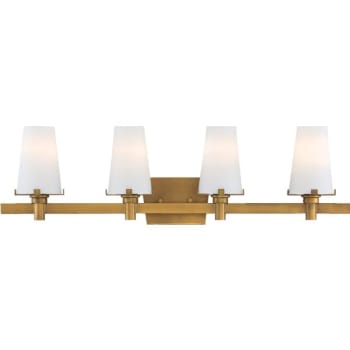 Image for Designers Fountain Hyde Park 32 in 4-Light Vanity Light Fixture (Vintage Gold) from HD Supply