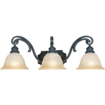 Image for Designers Fountain Monte Carlo 26 in 3-Light Vanity Light Fixture (Natural Iron) from HD Supply