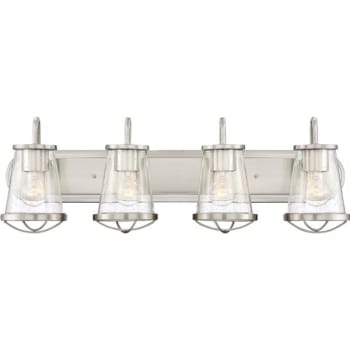 Image for Designers Fountain Darby 30 in 4-Light Vanity Light Fixture (2-Pack) (Satin Platinum) from HD Supply