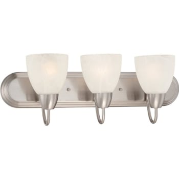 Image for Designers Fountain Torino 24 in 3-Light Vanity Light Fixture (Brushed Nickel) from HD Supply