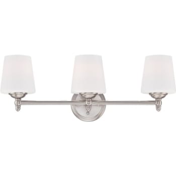 Image for Designers Fountain Darcy 25 in 3-Light Vanity Light Fixture (Brushed Nickel) from HD Supply