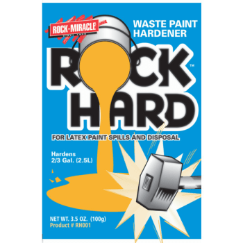 rock miracle rh001 3 5 oz rock hard latex paint hardener package