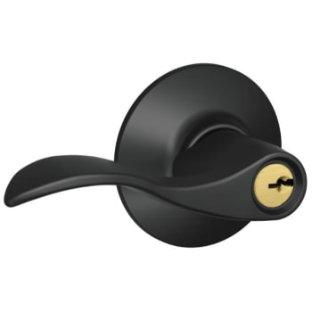 Image for Schlage Residential F Ser Ent No Hand Flat Black Finish Accent Lever from HD Supply