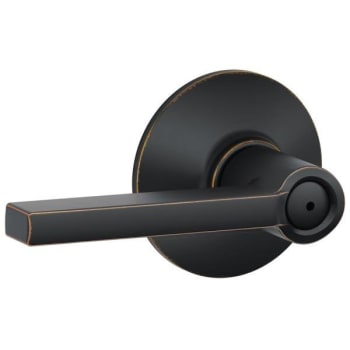 Image for Schlage Residential F Ser Pvcy No Hand Antique Bronze Finish Latitude Lever from HD Supply