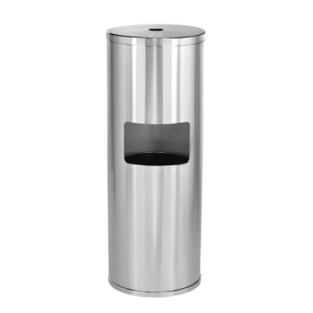 Image for Alpine Industries Stainless Steel Built-In Gym Wipe Dispenser Trash Can from HD Supply