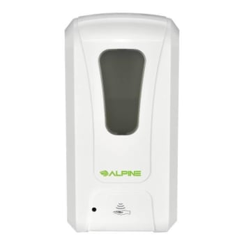 Alpine Industries 1200 ml white Wall mount automatic foam soap dispenser