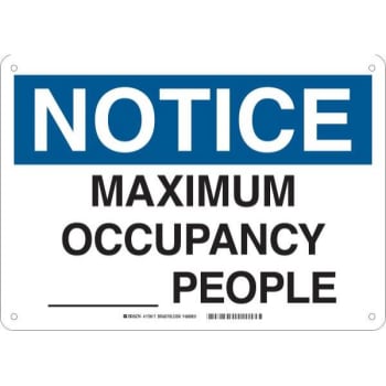 Image for Brady® Maximum Occupancy _ People Polystyrene Sign, 10h X 14w from HD Supply