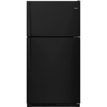 Whirlpool® 20 Cu. Ft. Top Freezer Black Refrigerator