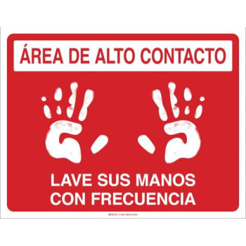 Image for Brady® Spanish High Touch Area Please Wash Hands Vinyl Floor Sign, 14hx18w from HD Supply
