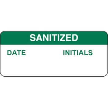 Image for Brady® Sanitized Write-On Inspection Labels, 5/8x1-1/2, Polyester, Package Of 364 from HD Supply