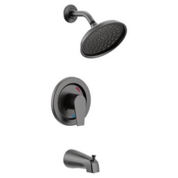 Image for Cleveland Faucet Group® Slate 1-Handle Posi-Temp Tub And Shower Trim Kit In Matte Black from HD Supply