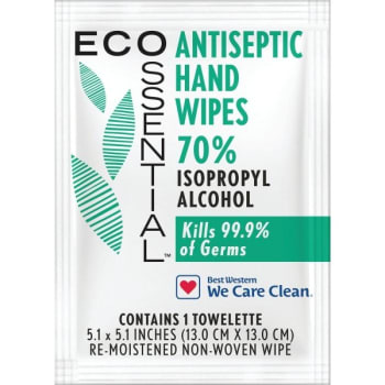 Image for Hunter Amenities We Care 70% Antiseptic Wipes For Best Western, Case Of 300 from HD Supply
