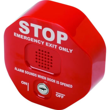 Safety Technology® Wireless Battery-Operated Exit Stopper Door Alarm For Single Door