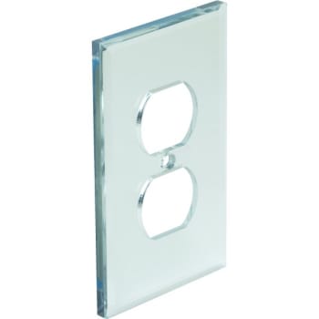 Image for American Tack & Hardware 1-Gang Acrylic Duplex Wall Plate (Mirror) from HD Supply