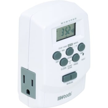American Tack & Hardware Digital Timer W/ 2-Outlet And 3-Prong