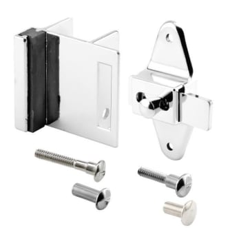Image for Sentry Door Latch Set, 1-1/4 In., Pilaster, Zamak, Chrome, Inswing, Square Kit from HD Supply